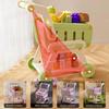 32PCS/Set Supermarket Trolley Toy Simulation Pretend Shopping Playset Toy  Indoor Play