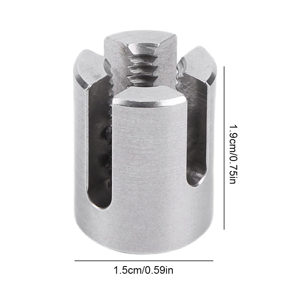 20 PCs Cross Wire Ropes Clip Stainless Steel Cable Clips No Drilling for Climbing Plants & Fence Outdoor