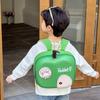 Playful Apple Shaped Kids Backpack With Breathable Fabric Ideal For Everyday Adventures