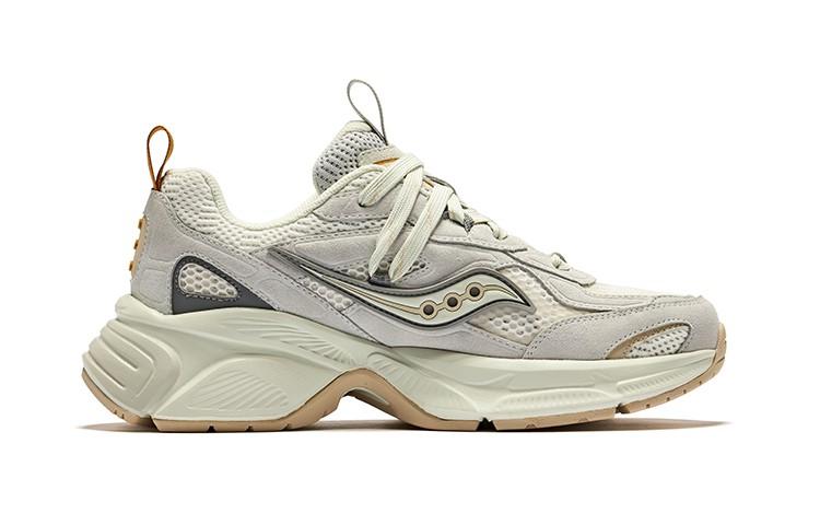Saucony 2K CAVALRY Low-Top Casual Running Shoes Unisex Gray Beige - S79053-10