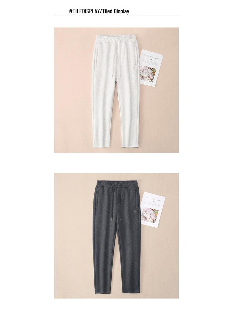 GAGN Women's Plus Size Winter Fleece-Lined High Waist Sweatpants with Zipper Pockets and Extra Long Fit.