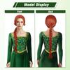 Synthetic Long Braid Reddish Brown Wig for Women, Wig Princess Red Brown Movie Wig for Halloween Costume Cosplay Party