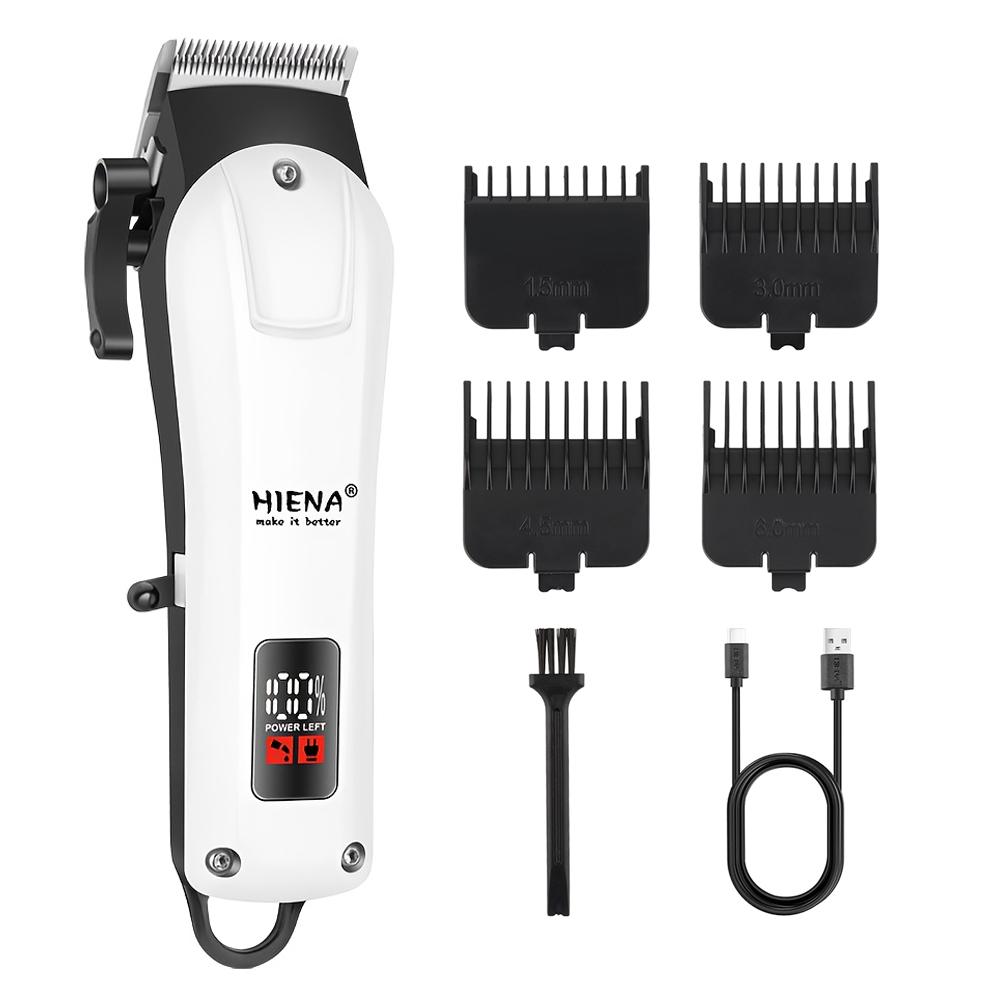 HIENA Hair Trimmer Professional Barber Hair Cutting Machine Cordless Hair Clipper Haircut Barber Machine Trimer for Men