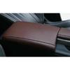For Lexus RX350 450h 2016-2022 Dark Brown Leather Central Armrest Box Cover Trim