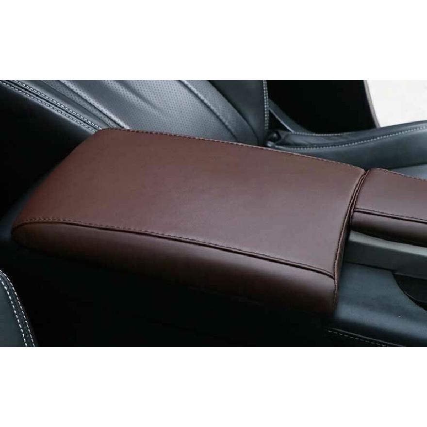 For Lexus RX350 450h 2016-2022 Dark Brown Leather Central Armrest Box Cover Trim