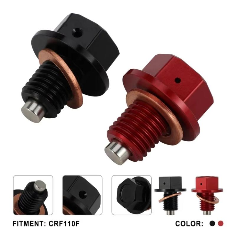 Aluminum Oil Drain Bolt Easy Installation & Corrosion Resistance Oil Drain Plug Suitable for Car 110F Motorcycle