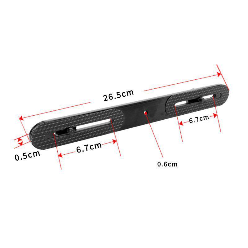 

Dual-Device Horizontal Bar Phone Tripod Adapter & Multi-Mount Clip.