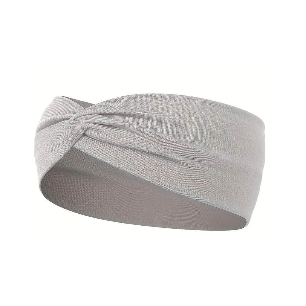 Bohemian Retro Women's Sports Crossover Headband-Yoga Elastic Hair Band Sweat-absorbent Wide-brimmed Sporty Gift