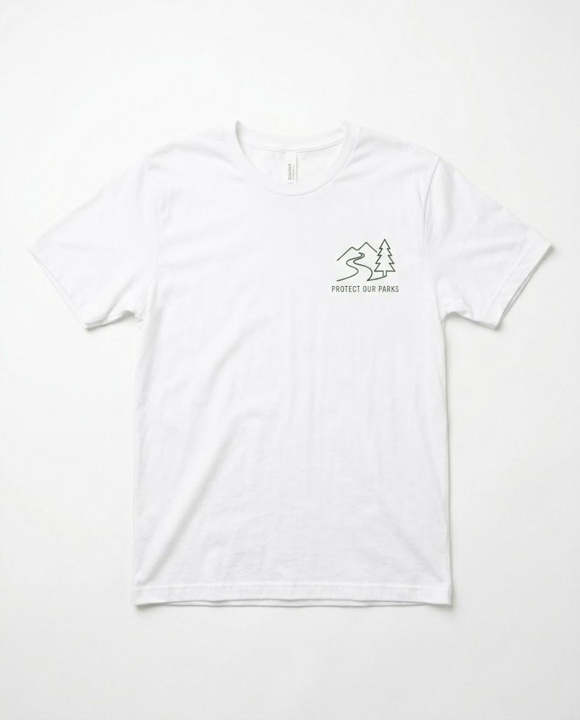 Minimalist National Park Shirt Protect Our Parks Graphic Tee Nature Lover Gift Unisex T-Shirt M