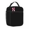 Bestselling Coquette Aesthetic Tied With Grace Insulated Inner Canvas Lunch Bag Park Picnic Insulated Tote
