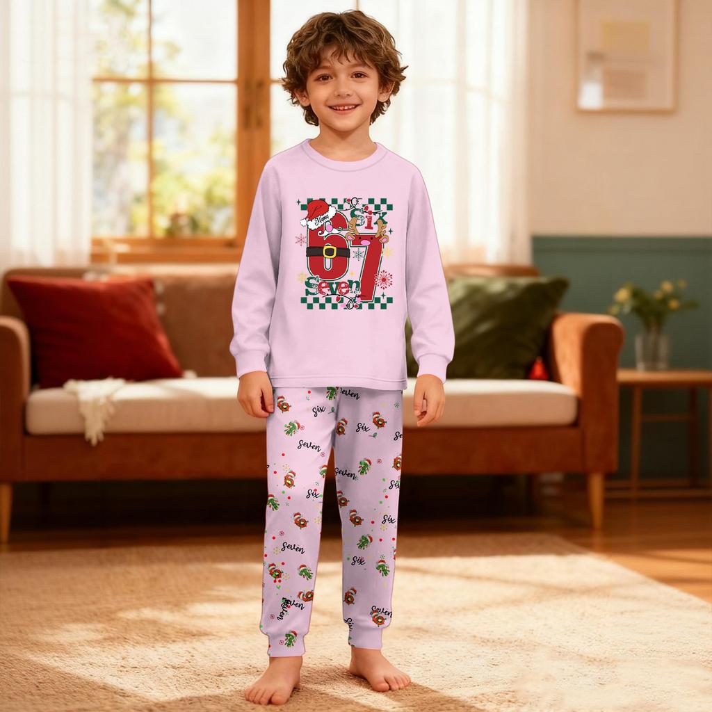 Children's  Boys And Girls Thin Two-piece  Long-sleeved Pants Two-piece