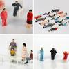 25Pcs Assorted Poses Model Train Layout Miniature People Figurines Perfect For DIY Crafts And Exhibits Decoration