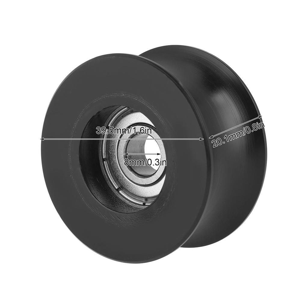 4 stücke 0840UU U Typ UGroove Pulley Rollenführung Rad 8x 39,5x20,1mm