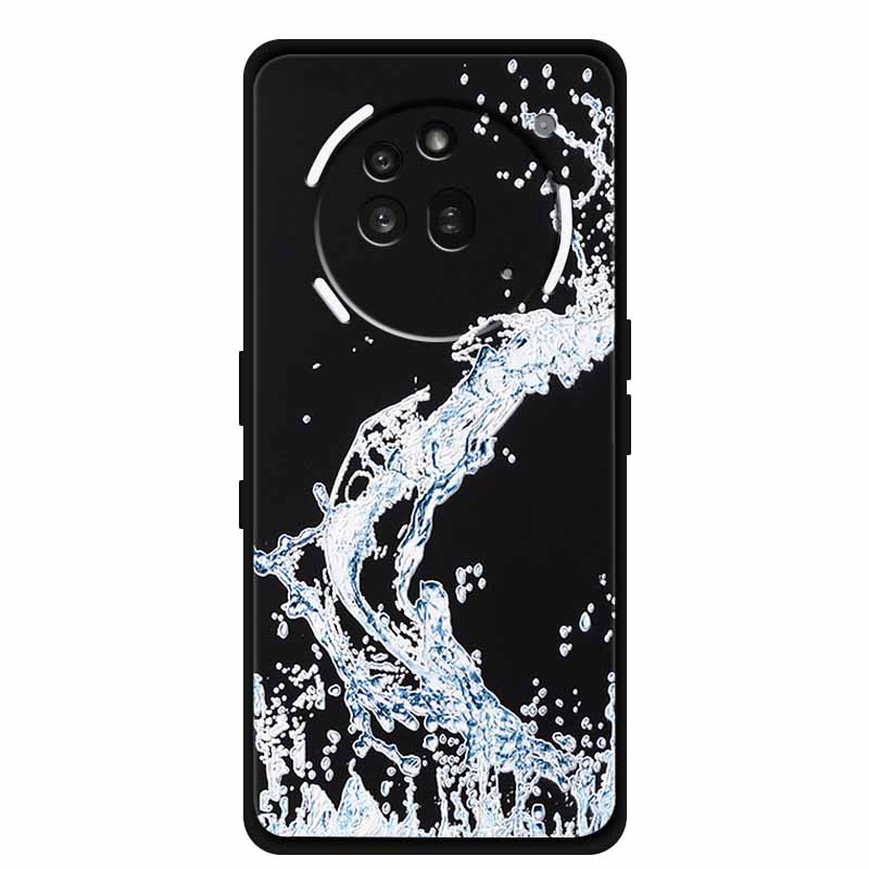 3D Prägehülle Für Nothing Phone 3A Pro Hülle 3 A Pro Hülle Blumen Schwarzes Silikon Weiche Rückabdeckung Für Nothing Phone3A Pro Hülle