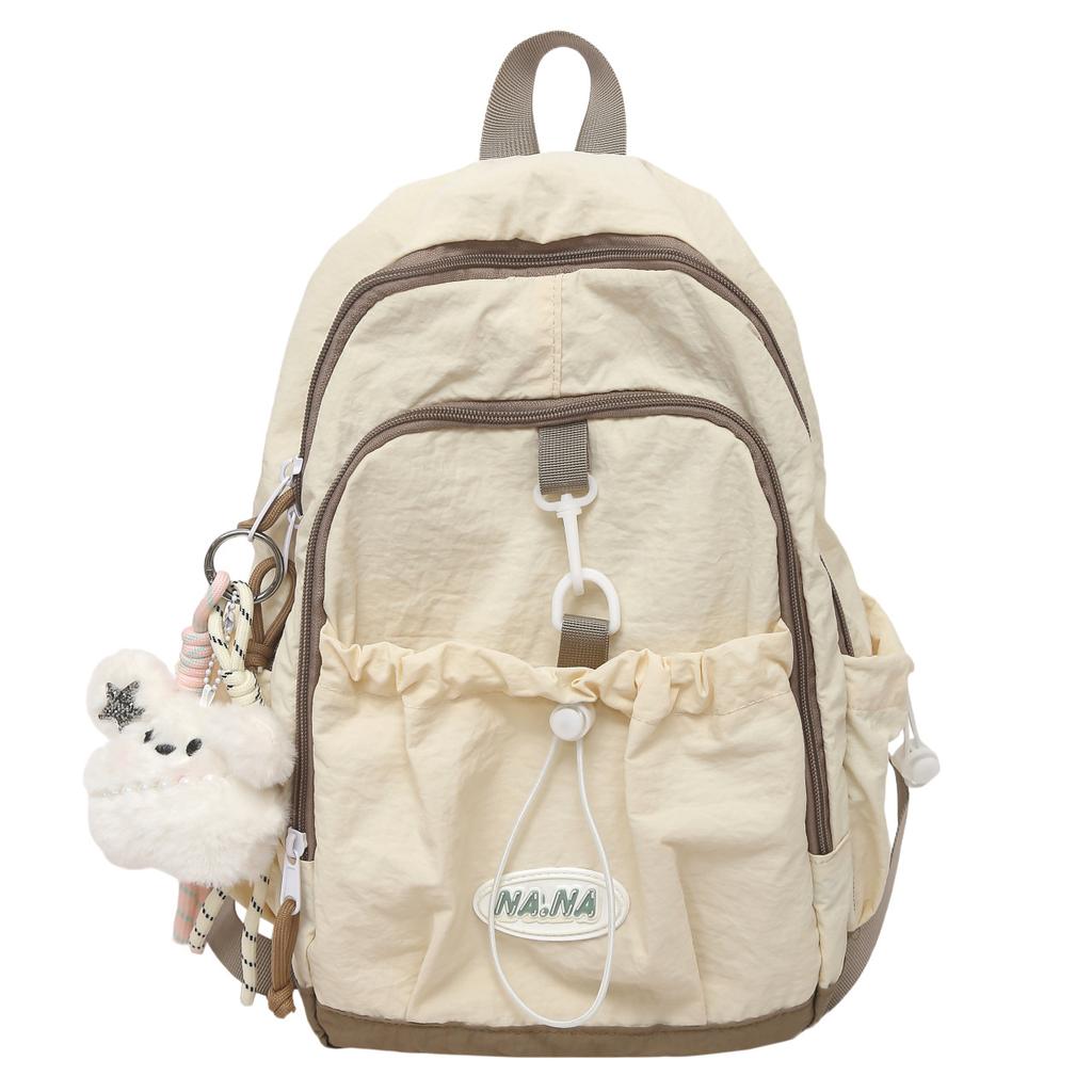 Schoolbag new high-value fresh and sweet candy-colored dopamine backpack junior high school students lightweight large-capacity backpack