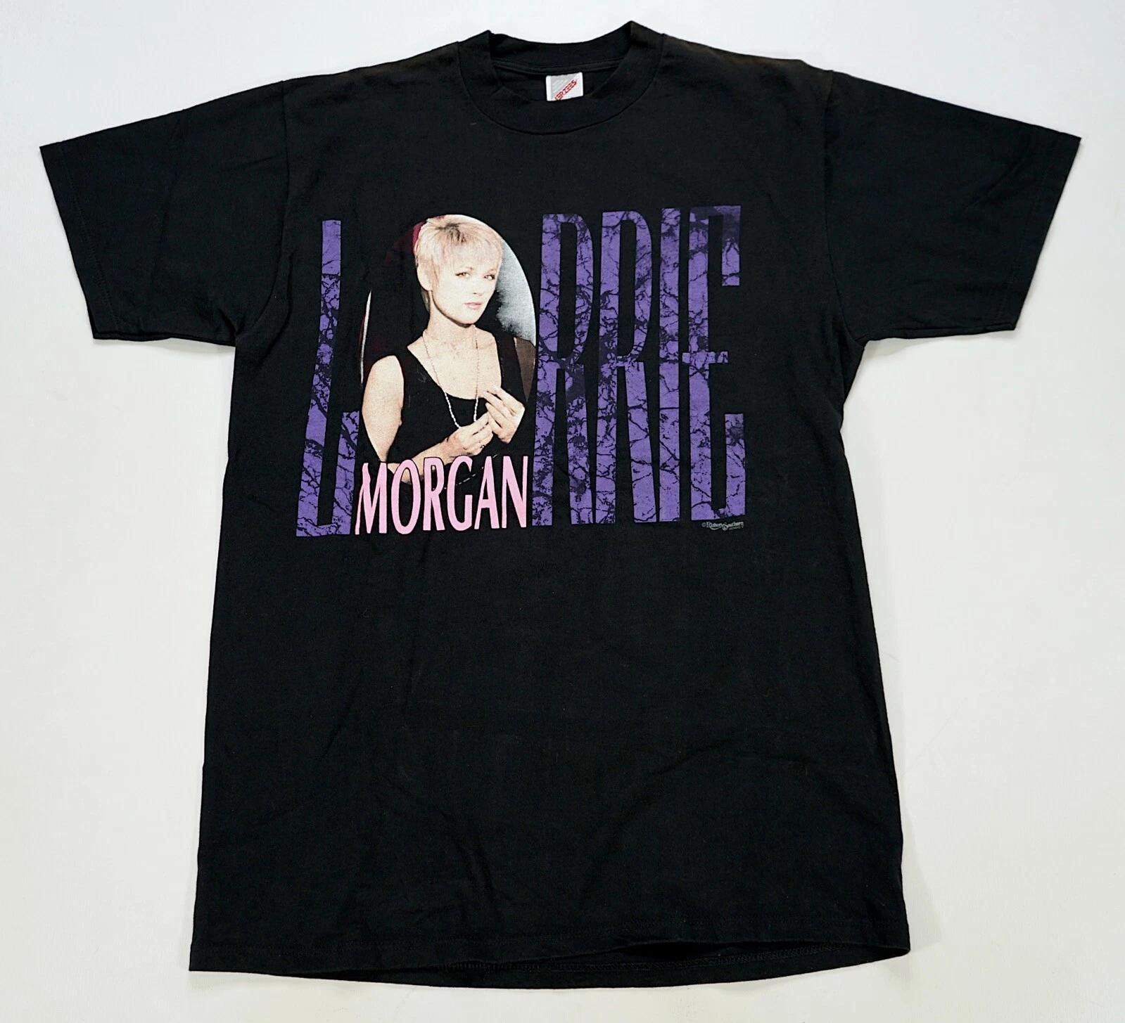 Rare VTG RICHARDS & SOUTHERN Lorrie Morgan On Tour T Shirt 90s Country Black L M