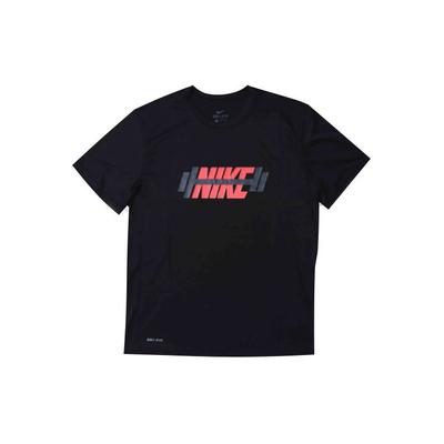 Dri-Fit Efsane Logo Baskılı Kısa Kollu Tişört Erkek Üst Siyah CT6471-010