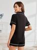 Dam Sommar Pyjamas Set: Kortärmad enfärgad hemmashorts