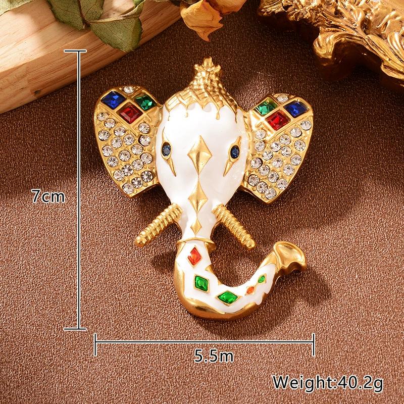 SKEDS French Vintage High-end Brooch Upscale Niche Exquisite Personalized Retro Suit Luxury Pin for Women Men Banquet Jewelry