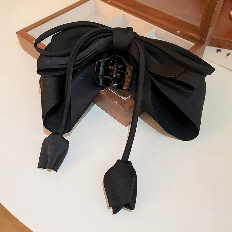 

Элегантная французская заколка-бантик с кисточкой - легкая роскошная модная заколка для волос