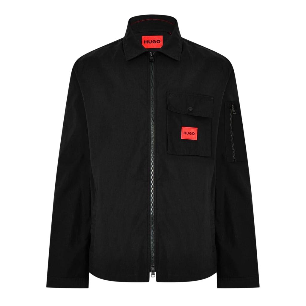 Hugo Mens Logo Cotton Overshirt