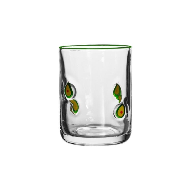 Tazza da Succo in Vetro Facile da Pulire con Finiture Lisce Design Frutta Lavabile in Lavastoviglie per Stili di Vita Frenetici Materiali Robusti
