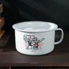 OLOEY Retro Enamel Noodle Bowl with Lid
