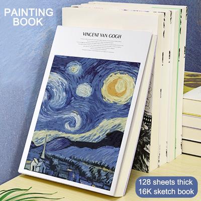 128 Blatt dickes 16K-Skizzenbuch für Kunststudenten, besondere Verwendung, für Erwachsene, Anfänger, Zeichenbuch, leeres Papier, 32K, Van-Gogh-Rose