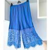 Leggings Hanfu Corti 7/10 da Donna in Pizzo e Pile - Strato Interno Caldo Stagionale Anti-esposizione