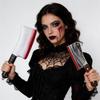 Halloween Simulated Blood Kitchen Knife Prank Prop - Ghost Festival Decoration