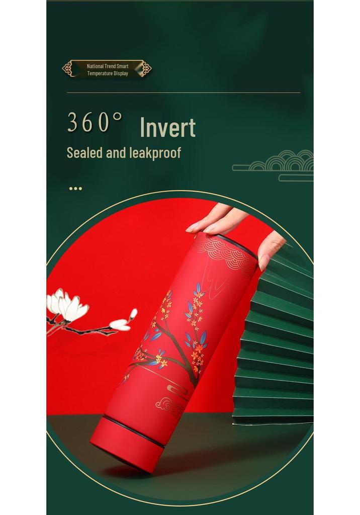 Smart Insulated 304 Stainless Steel Business Cup Gift Set with Printable Logo Anti-Scald Design