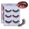 Fluffy Natural Genuine Mink Fur False Eyelashes with Black Cotton Band 3D Effect Waterproof & Durable. Cruelty-Free.
