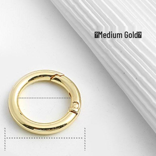 Runder Metall-Federverschluss Schlüsselanhänger für Taschen und Accessoires