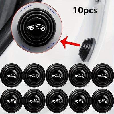 12pcs Car Door Damping Gaskets Silicone Shock Absorber Pads for Enhanced Protection Soundproofing Anti-Collision