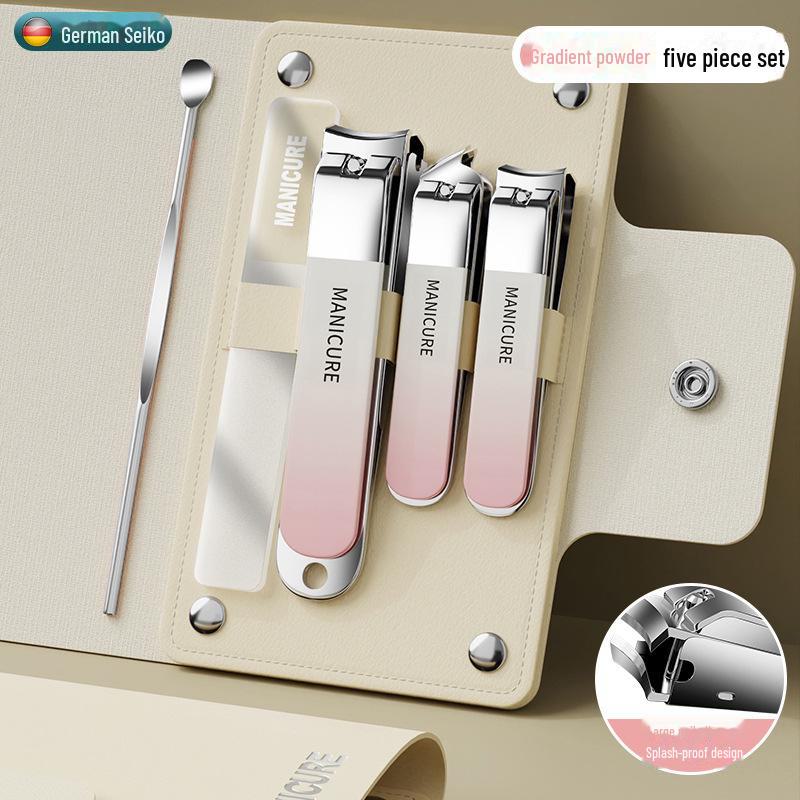 Nail Clipper Set with Leather Case - Manicure Tools