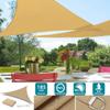 With Ropes Triangle Sunshade Triangle Outdoor Canopy Adjustable Shade Sail  Pool Area