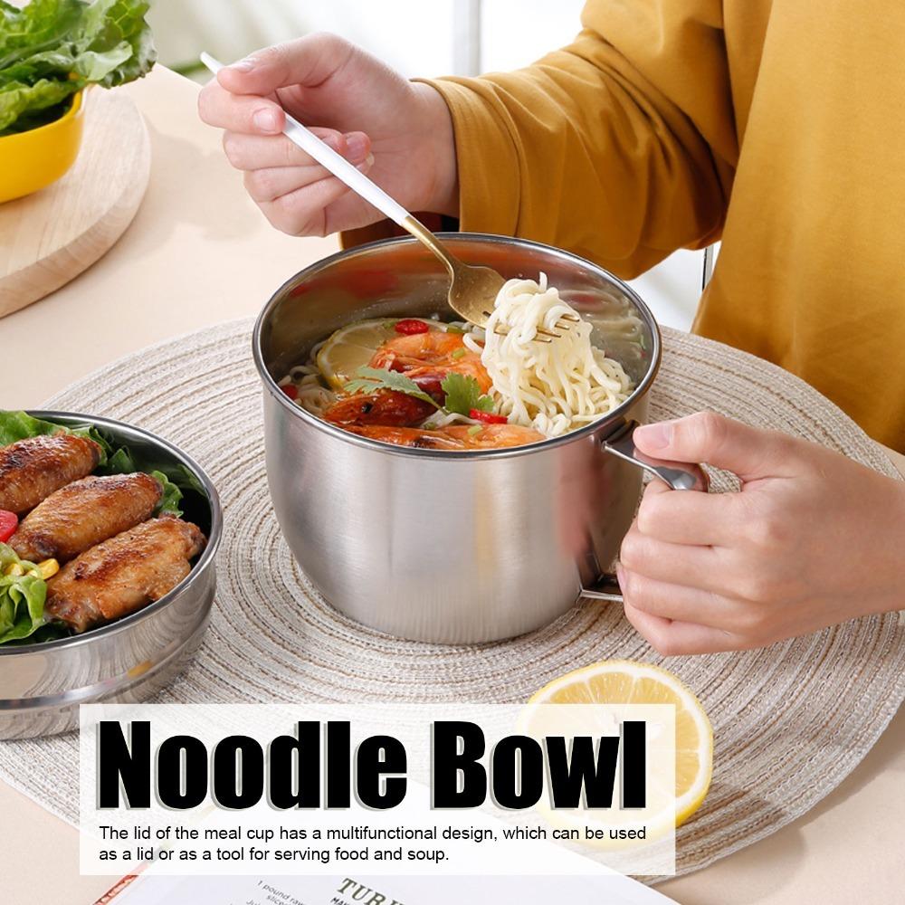 Detachable Outer Shell Food Container Large Capacity Lunch Bowl Ramen Soup Bowl Picnic