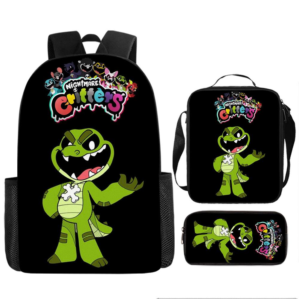 Around Poppy's Game Time Backpack Anime School Bag New Burden Reduction Ridge Protection Elementary School Backpack