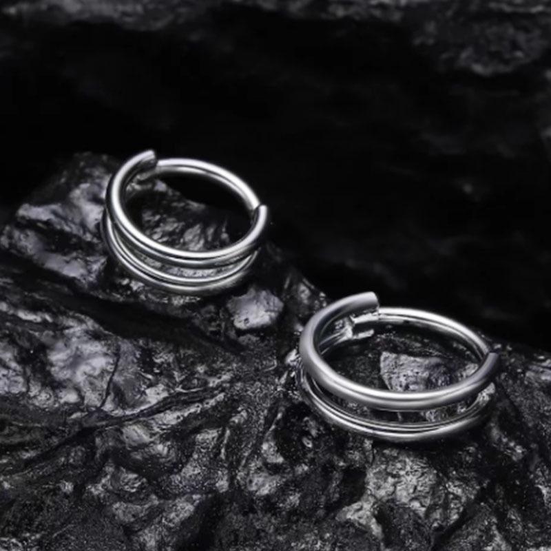 Nahtloser G23 Titan Zirkon Nasenring Ohrring Creolen