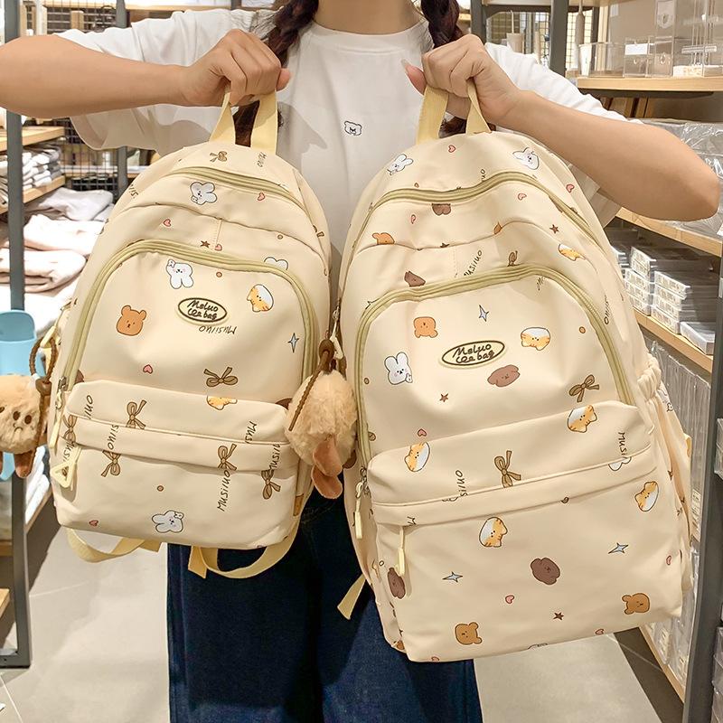 Children's Schoolbags Girls Elementary School Students Cute Junior High School Students High School Students Printed Backpacks