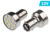 VISION P21/5W BAY15d 12V 12x 5mm LED Bulb, white, 2 pcs.