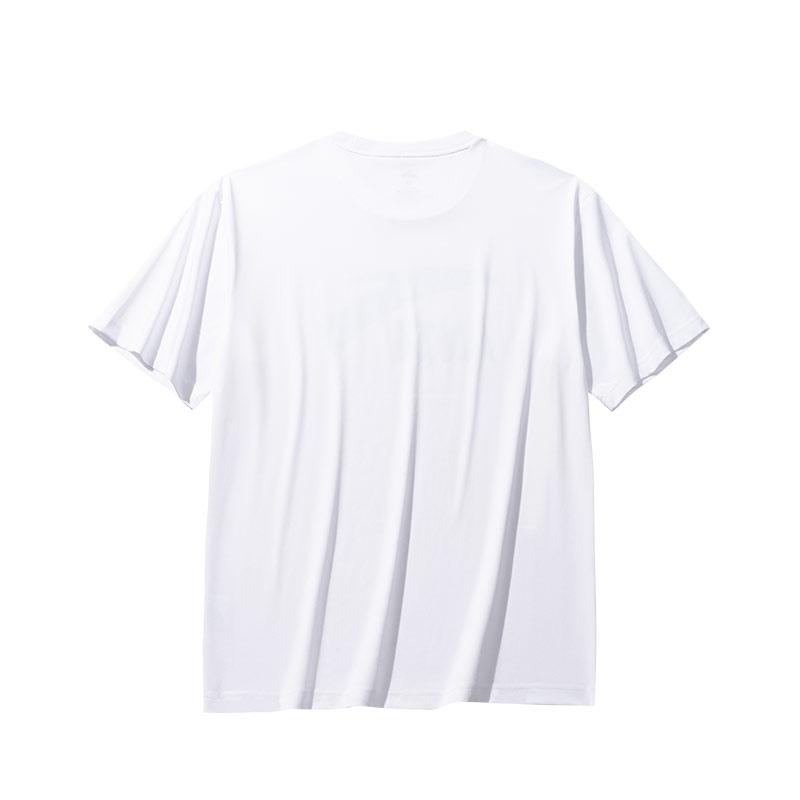 Anta Casual Comfortable Versatile Short Sleeve T-Shirt Unisex Tops Magnolia-White 952528112-7