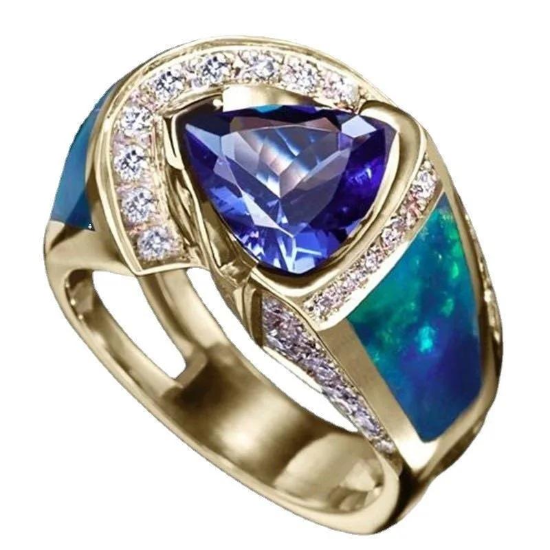 

Новое универсальное кольцо для мужчин и женщин, модное, стильное, в стиле ретро, панк, повседневное, для вечеринок, подарок, циркон, блестящее кольцо, мужское 6