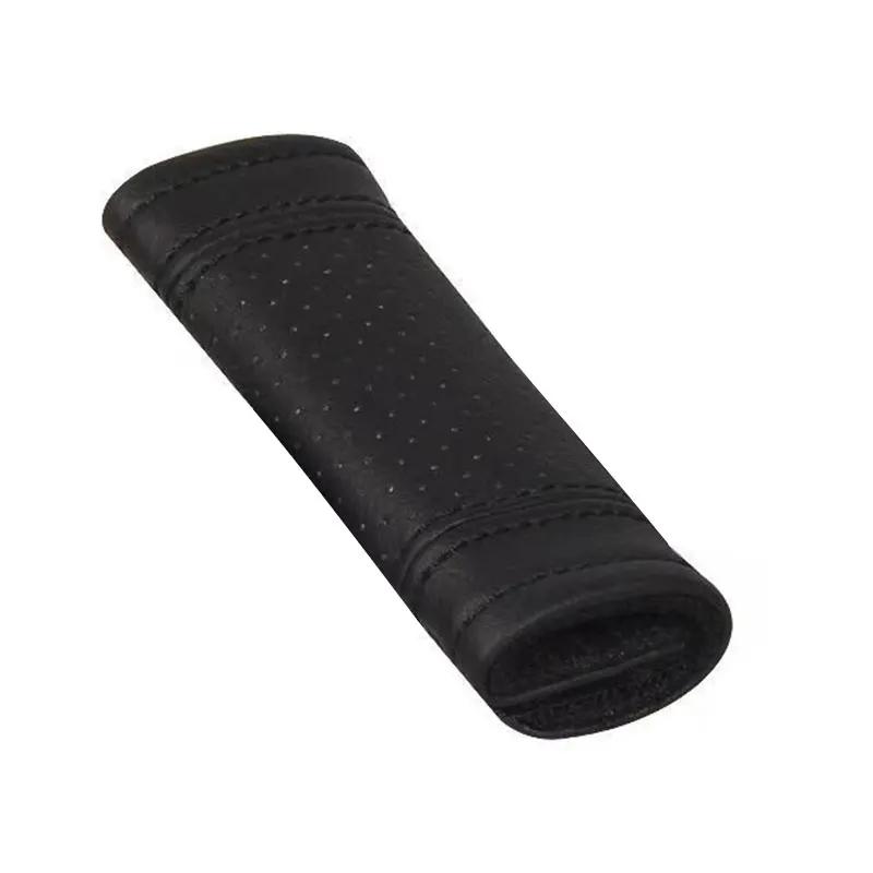 1/2pc Car Roof Pull Handle Cover Breathable Non-slip Warm PU Leather Door Handle Protective Case Universal Auto Interior