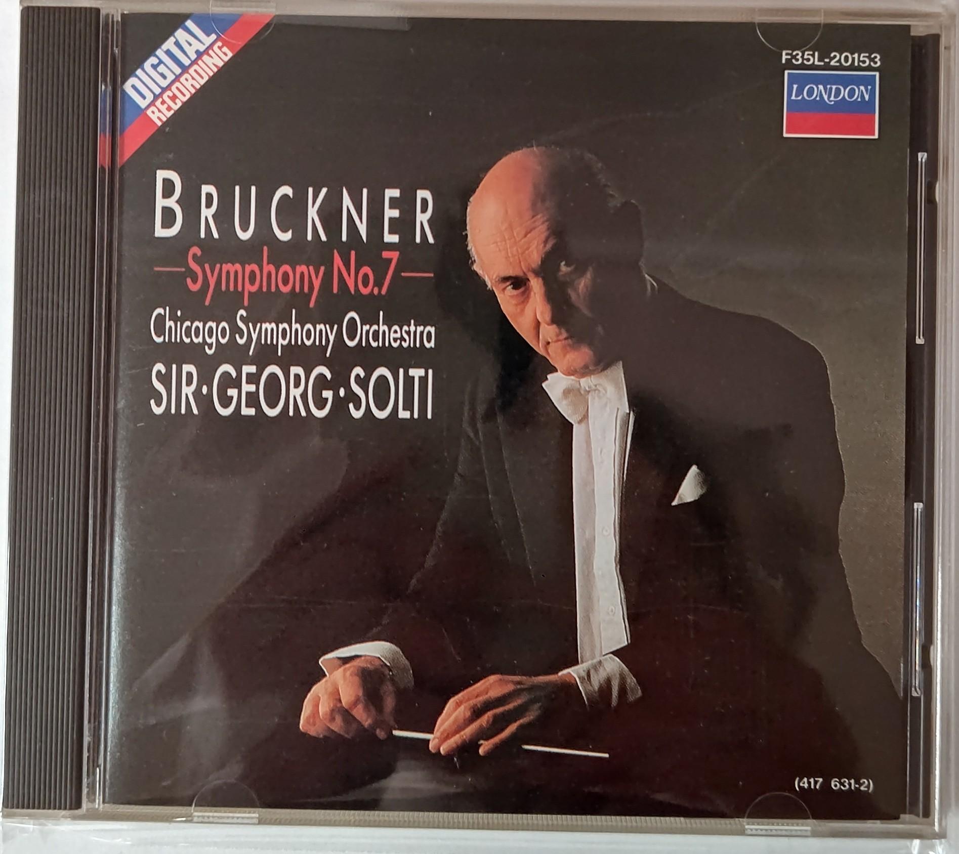 

CD CHICAGO SYMPHONY ORCHESTRA SIR GEO Bruckner Symphony No.7 F35L20153 LONDON Japan Classical Used