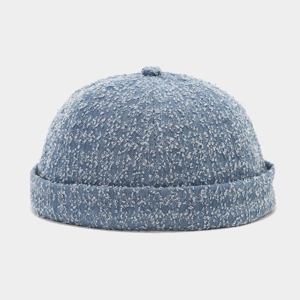Port Style Denim Cap With Adjustable Fit For Casual Streetwear In All Seasons