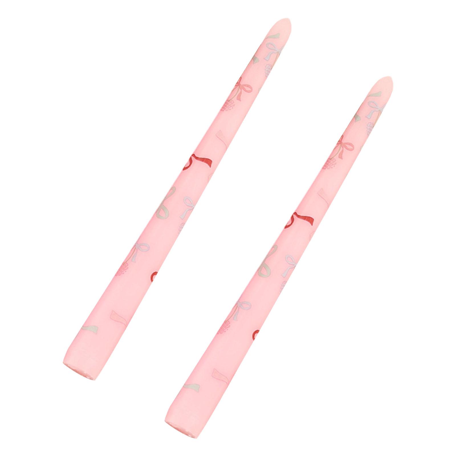 

Taper Candle Sticks Heart Print Candle Sticks Unscented Decorative Candlesticks Holiday Party Dinner Table Decorations