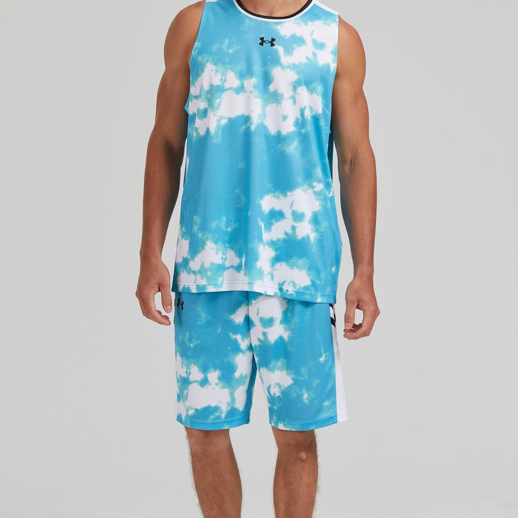 Under Armour Loose Fit Elastic Waist Basketball Shorts Unisex Shorts Light-Blue 24500205-438