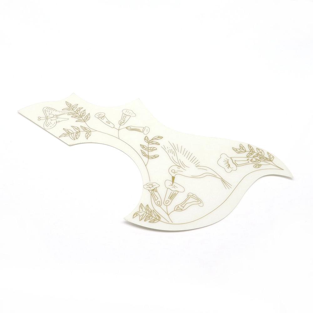 

1Pcs Right hand Hummingbird Flower Decorative Big Guitar Pickguard Anti-scratch Plate for Folk Acoustic Guitar