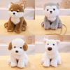 Highland White West Terrier Akita Plush Toy Cartoon Bag Decoration Gift Kids